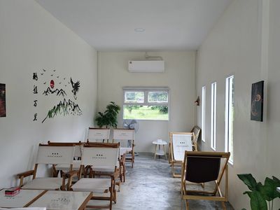Empty, calm training space with natural light.